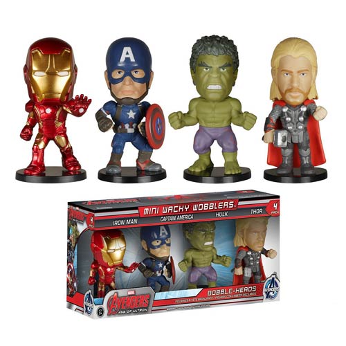 Avengers: Age of Ultron (4-Pack) Funko Mini Wacky Wobblers Action & Toy Figures Spastic Pops 