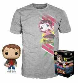 Back to the Future 35 Pop! and Tee (XL, Batter Up, Hover Board) SEALED Spastic Pops 