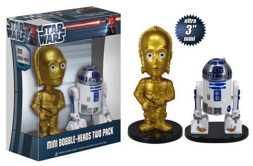 C-3PO & R2-D2 (Ultra Mini Wacky Wobblers) Action & Toy Figures Spastic Pops 