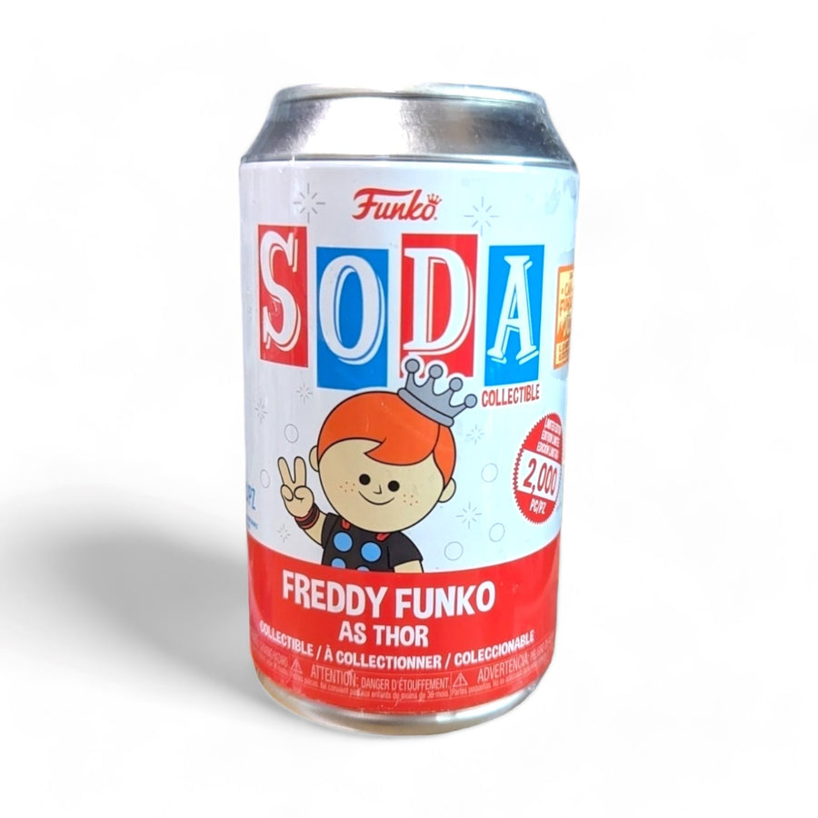 Camp Fundays (at home): Funko Vinyl Soda - Freddy Funko as Marvel's Thor (Limited to 2000 Pieces) SEALED Spastic Pops 