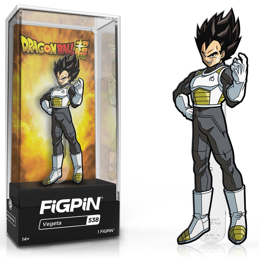 FiGPiN Classic: DBS Dragon Ball Super - Vegeta in Whis Armor (538) (Ralphie's Funhouse Exclusive) Action & Toy Figures Spastic Pops 
