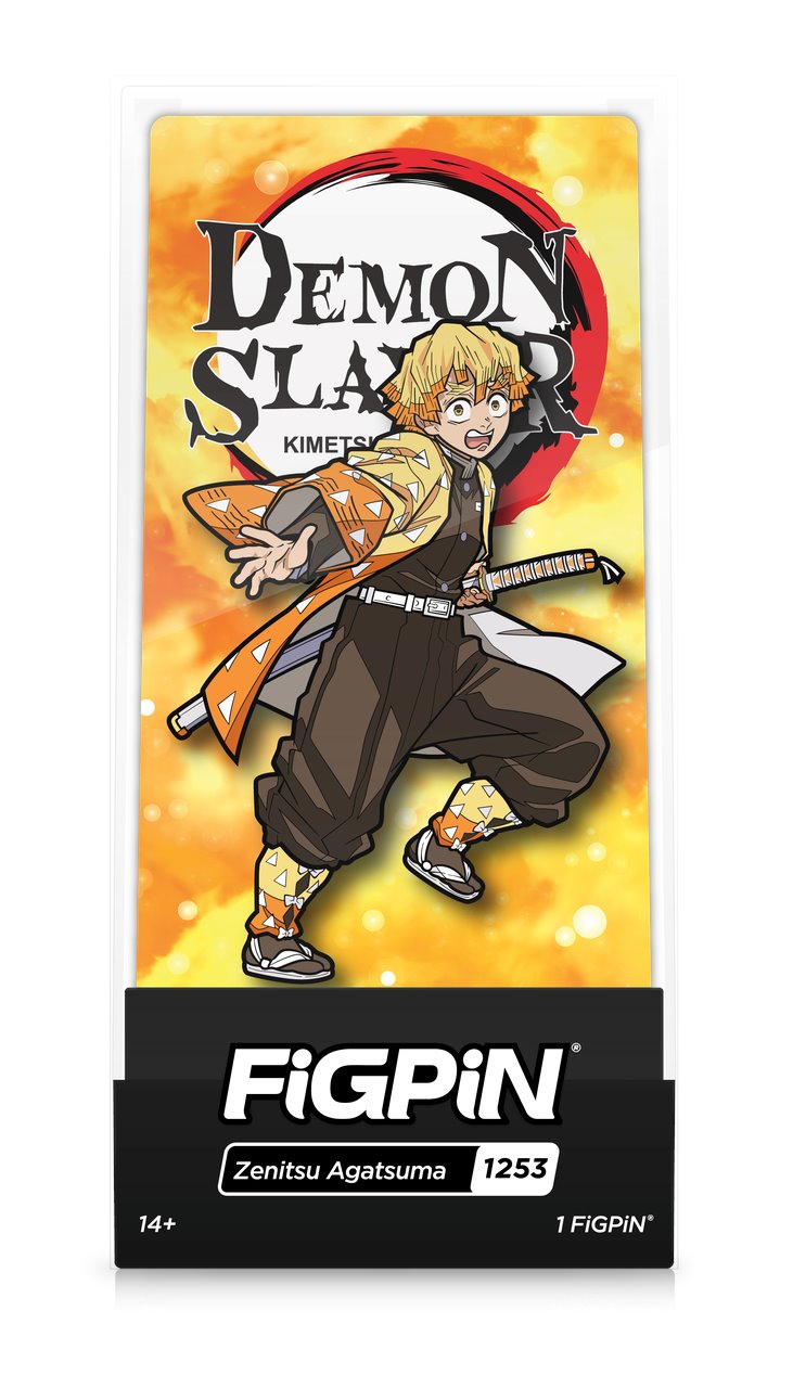 FiGPiN Classic: Demon Slayer - Zenitsu Agatsuma (1253) (Edition Limited to 750 Pieces) Action & Toy Figures Spastic Pops 