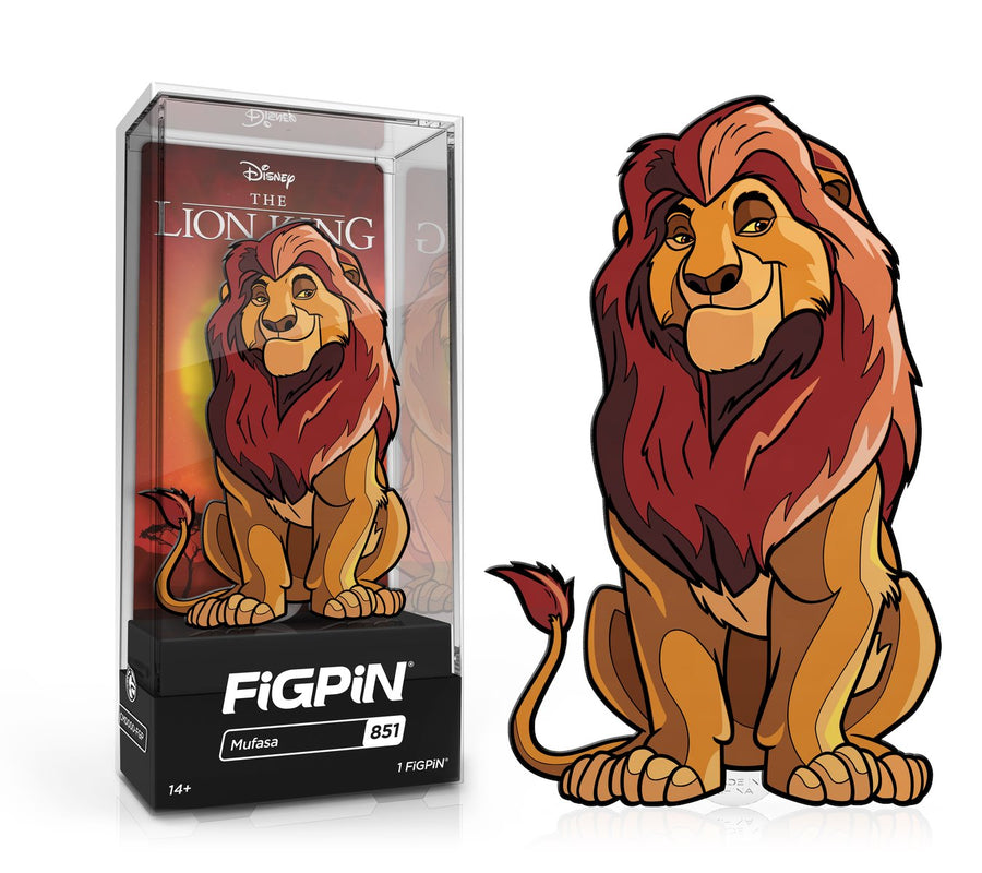 FiGPiN Classic DISNEY'S THE LION KING - Mufasa (851) FiGPiN COMMON 1st Edition - 1,500 Units Spastic Pops 