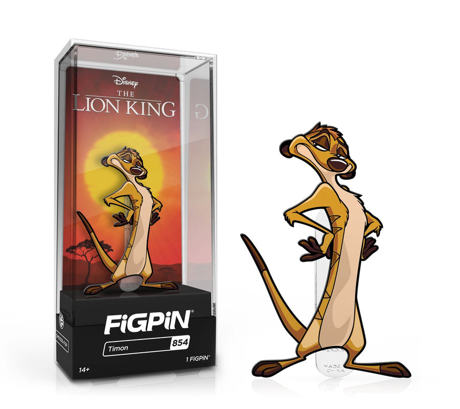 FiGPiN Classic DISNEY'S THE LION KING - Timon (854) FiGPiN COMMON 1st Edition - 1,500 Units Spastic Pops 