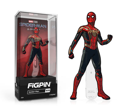 FiGPiN Classic Marvel Studios Spider-Man: No Way Home - Spider-Man Standing (908) 1st Edition - 1,500 Units Spastic Pops 