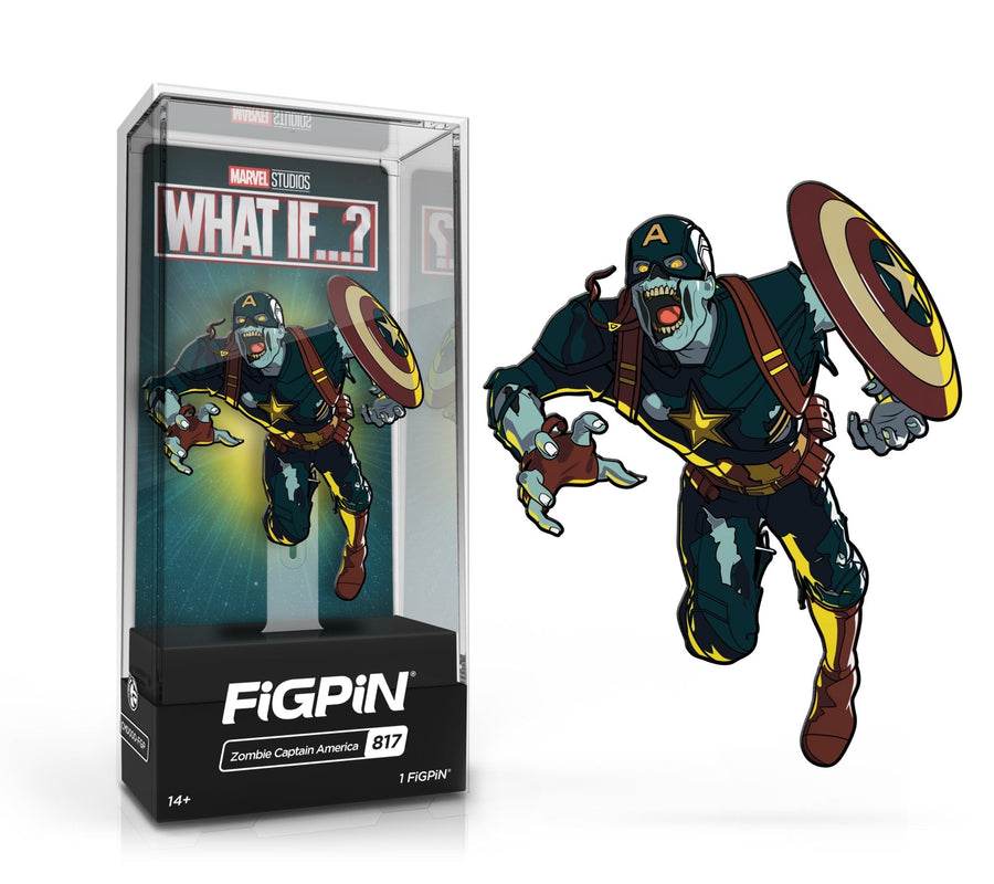 FiGPiN Classic MARVEL'S What If...? - Zombie Captain America (817) (1ST EDITION LE2K) Spastic Pops 