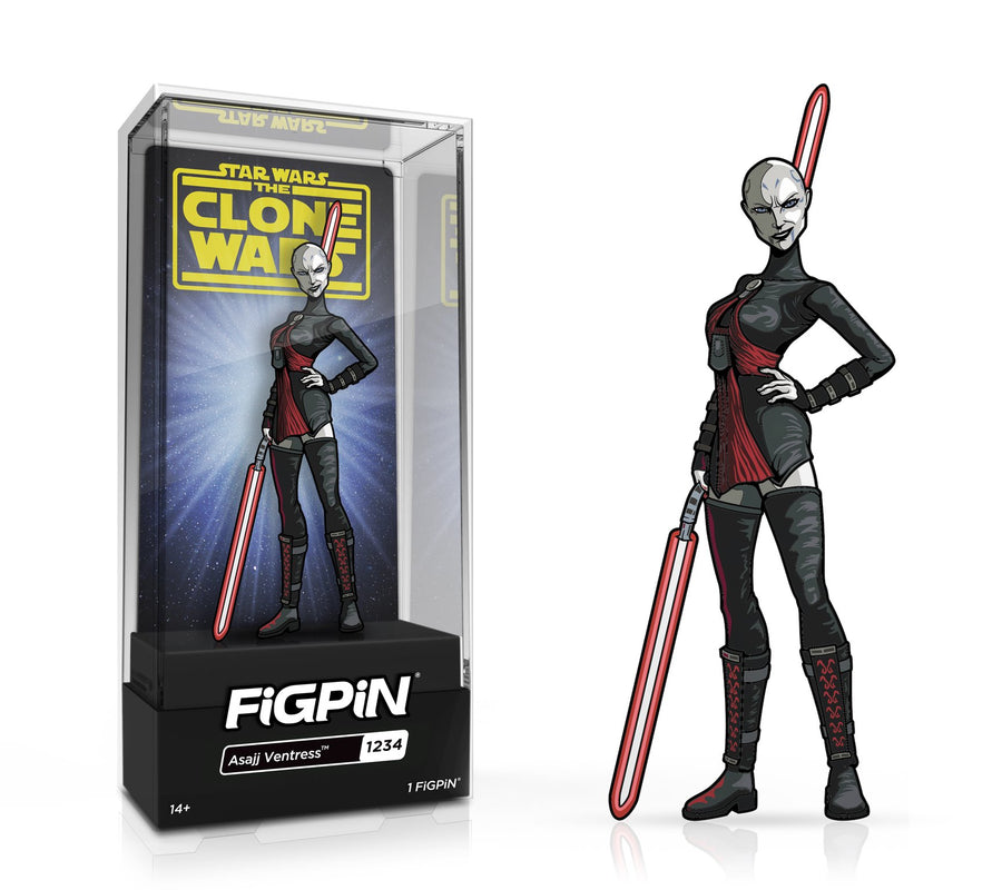 FiGPiN Classic: Star Wars The Clone Wars - Asajj Ventress (1234) [Edition Size 1500] Spastic Pops 