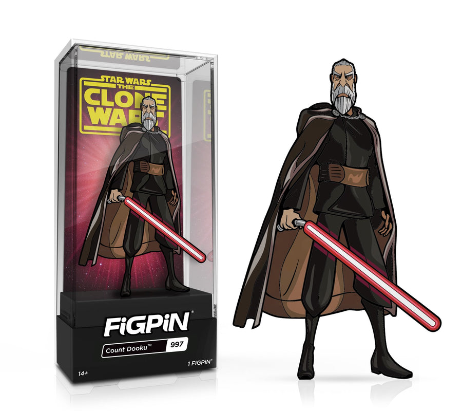 FiGPiN Classic Star Wars The Clone Wars: Count Dooku (997) - LE2000 (Common) Spastic Pops 