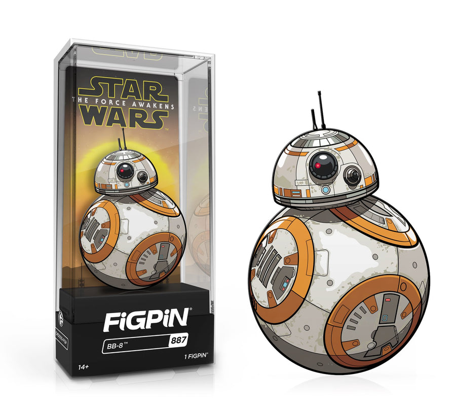 FiGPiN Classic STAR WARS THE FORCE AWAKENS - BB-8 (887) FiGPiN COMMON 1st Edition - 2,000 Units Spastic Pops 