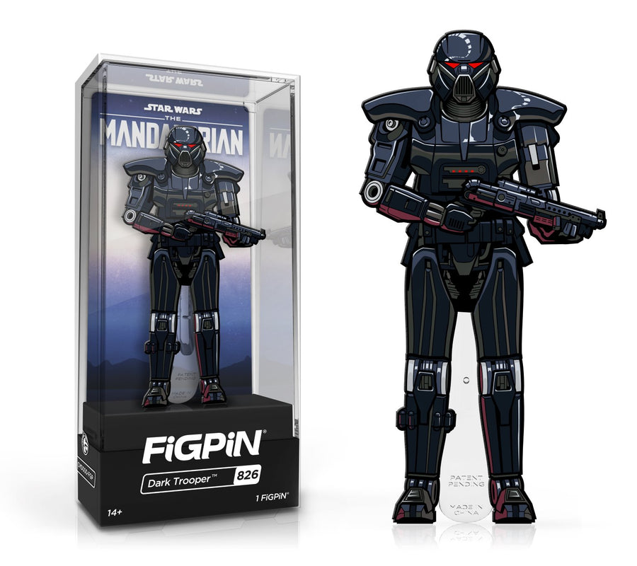 FiGPiN Classic Star Wars™: The Mandalorian™ - Dark Trooper™(826) (1ST EDITION LE3000) Spastic Pops 