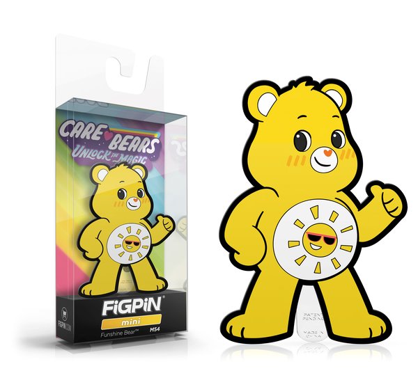 FiGPiN MINI: Care Bears - Funshine Bear M54 Action & Toy Figures Spastic Pops 