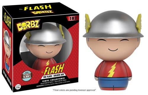 Funko Dorbz: The Flash - Golden Age (Jay Garrick) Action & Toy Figures Spastic Pops 