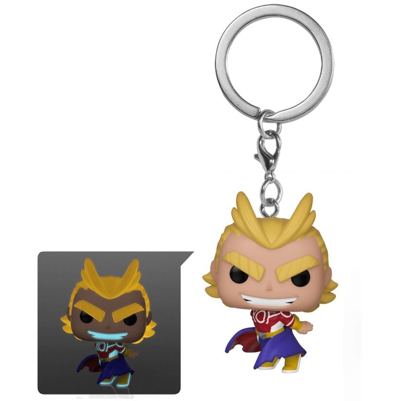 Funko Pocket Pop! Keychain: Silver Age All Might (Glow in the Dark) Action & Toy Figures Spastic Pops 
