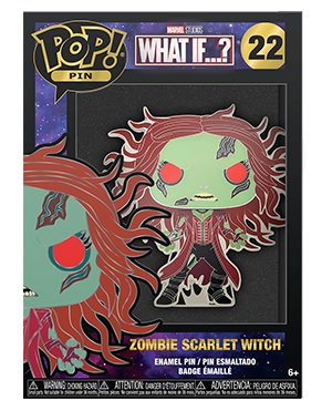 FUNKO POP PINS: MARVEL: WHAT IF - ZOMBIE SCARLET WITCH (w/1 in 12 Chance at Chase) Spastic Pops 