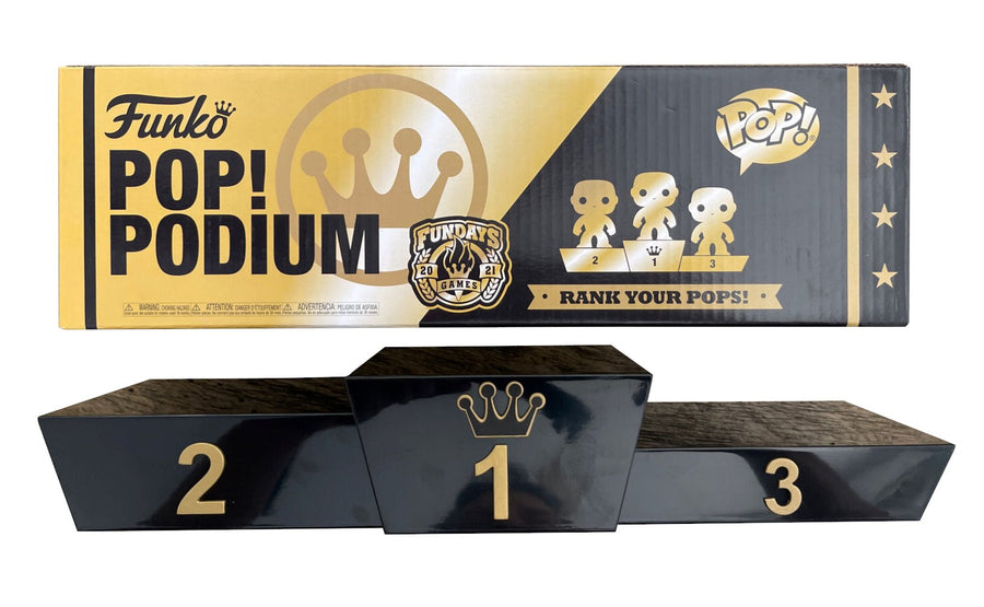 Funko Pop! Podium (Black and Gold) Action & Toy Figures Spastic Pops 