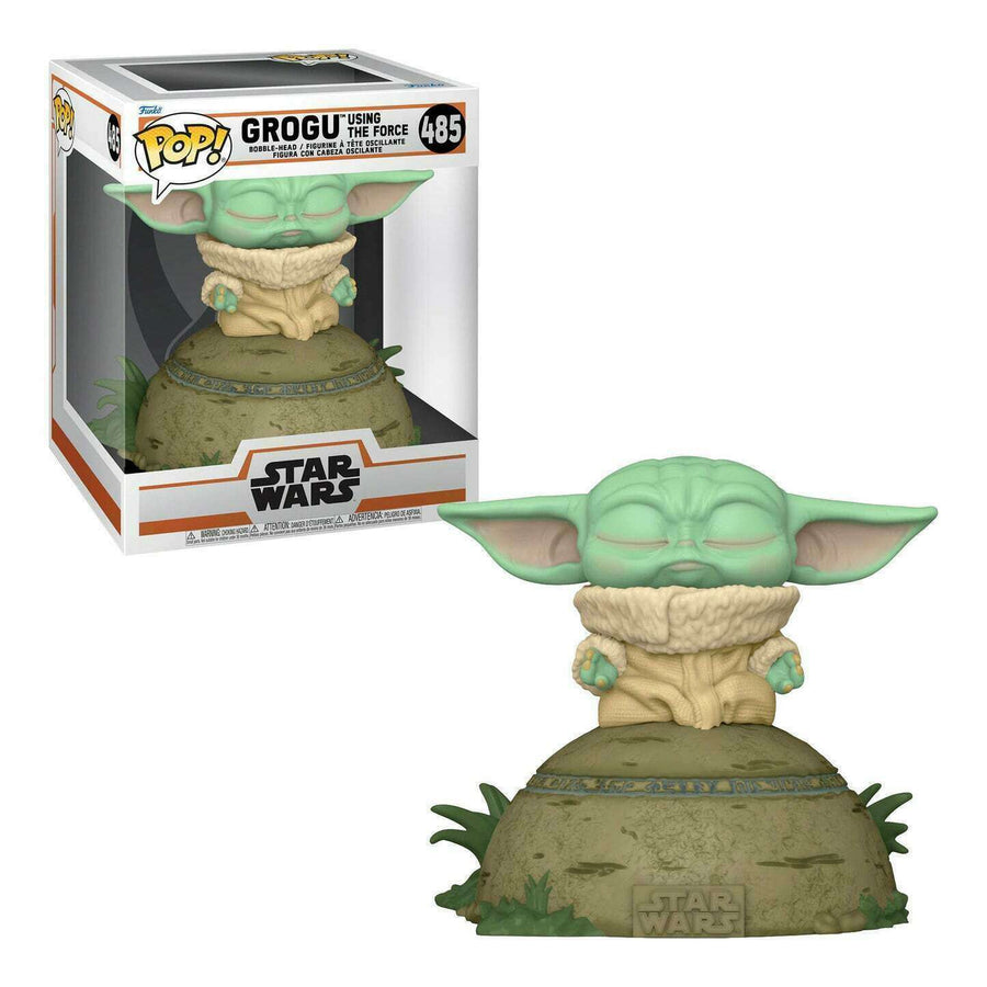 Funko Pop! Star Wars: Grogu Using the Force (Light & Sound) Action & Toy Figures Spastic Pops 