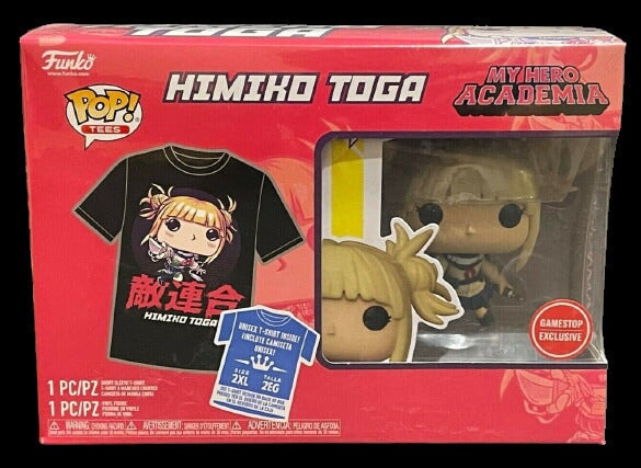 Funko Pop! Tees & Apparel: Himiko Toga (Unmasked) POP! & Tee Set (SEALED XL) Action & Toy Figures Spastic Pops 