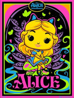 Funko Posters & Prints: Disney's Alice's Adventures in Wonderland - Alice (Blacklight) Poster Spastic Pops 