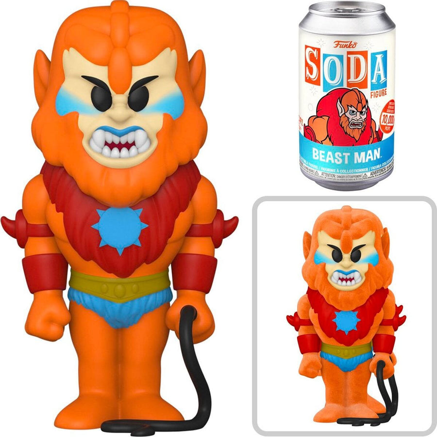 Funko Vinyl SODA: Masters of the Universe - Beast Man (1:6 Chance at Chase) (Order 6 for a SEALED Case) Spastic Pops 