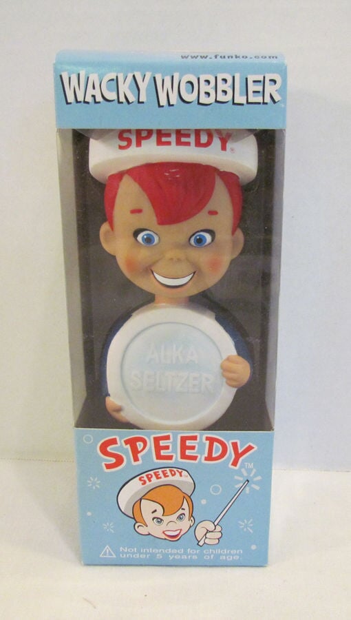 Funko Wacky Wobbler: Speedy (Alka-Seltzer) Action & Toy Figures Spastic Pops 