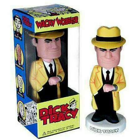 Funko Wacky Wobblers: Dick Tracy - Dick Tracy Action & Toy Figures Spastic Pops 