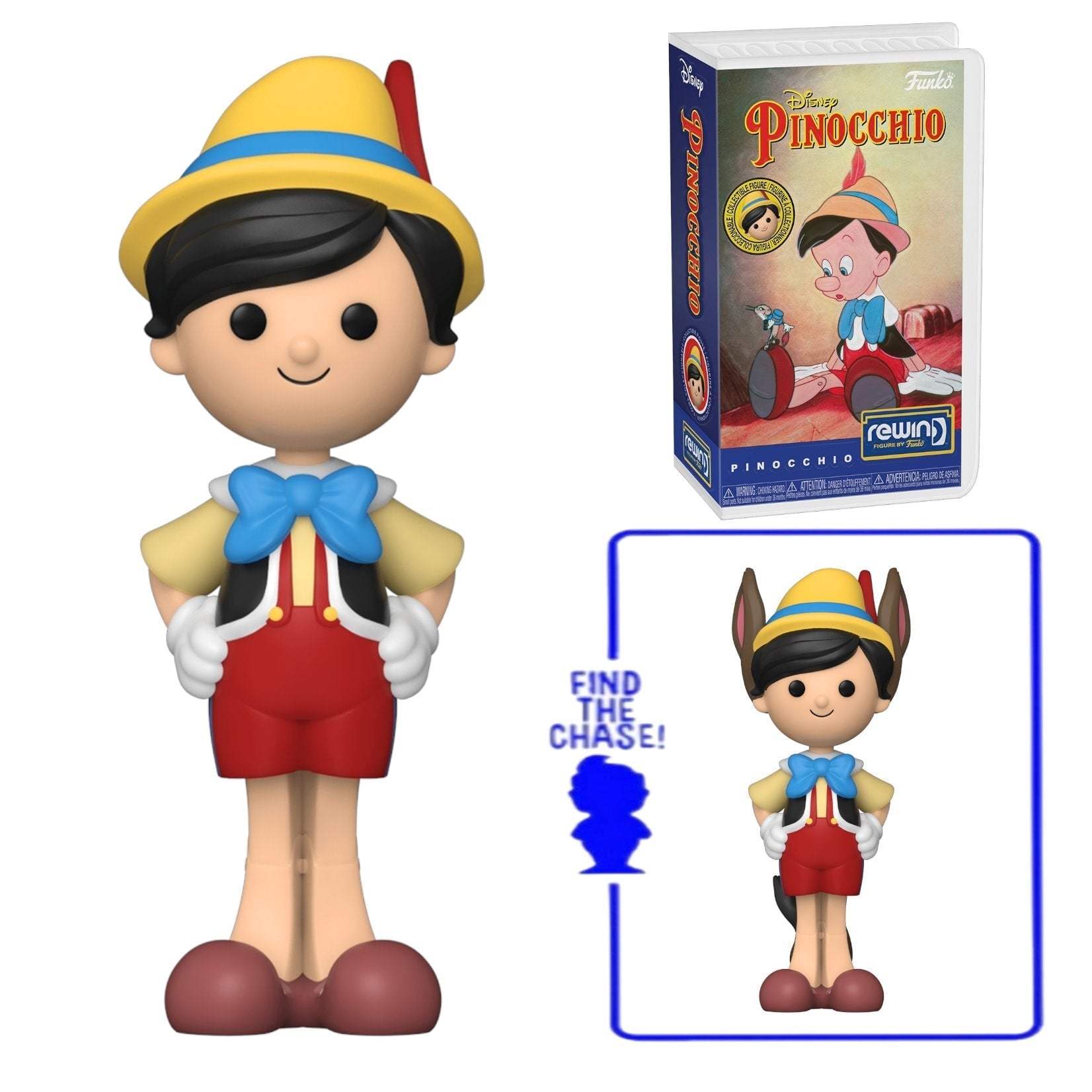 Funko x Blockbuster Rewind: Pinocchio- Pinocchio (with Chance at Chase –  Ralphie's Funhouse