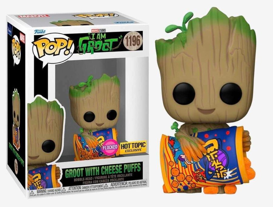 Groot with Cheese Puffs (Flocked) Spastic Pops 