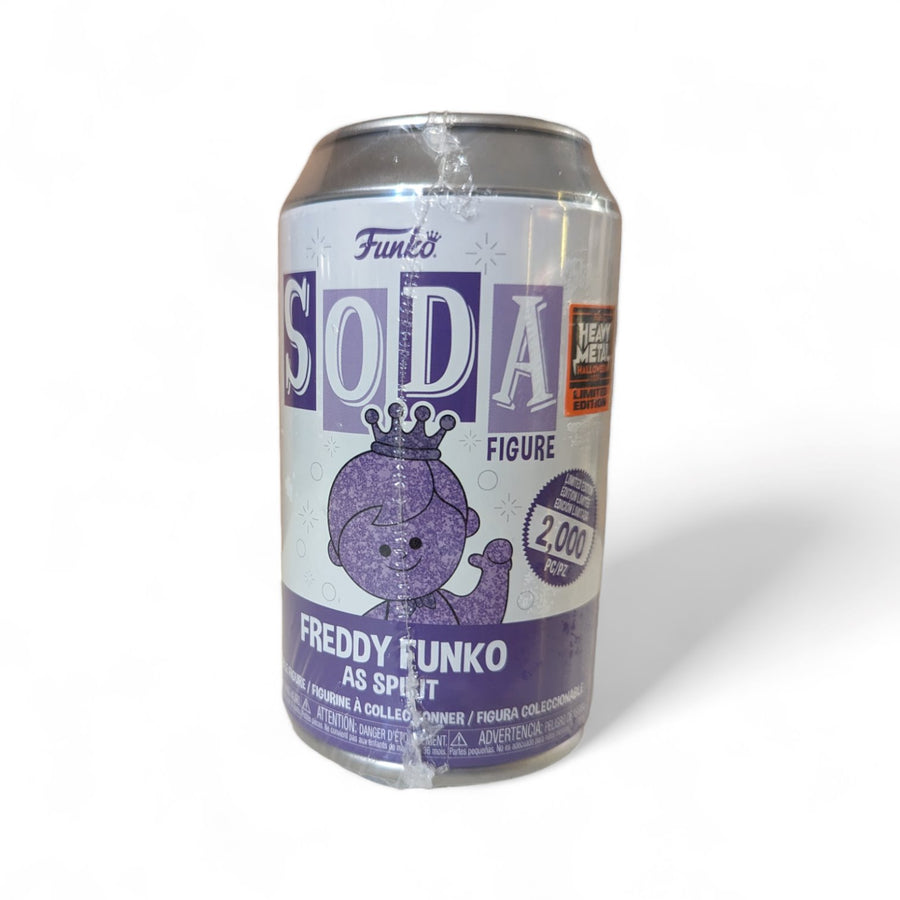 (IN STOCK NOW!) Funko Soda Vinyl: NYCC 2023 x HEAVY METAL HALLOWEEN - LE2000 Freddy Funko as Spirit (Purple Label) Spastic Pops 
