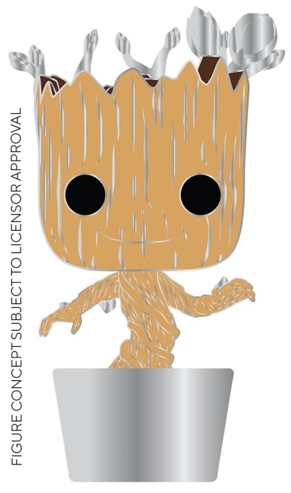 IN STOCK Pop! Pins: MARVEL Groot (Silver Leaves) CHASE Spastic Pops 