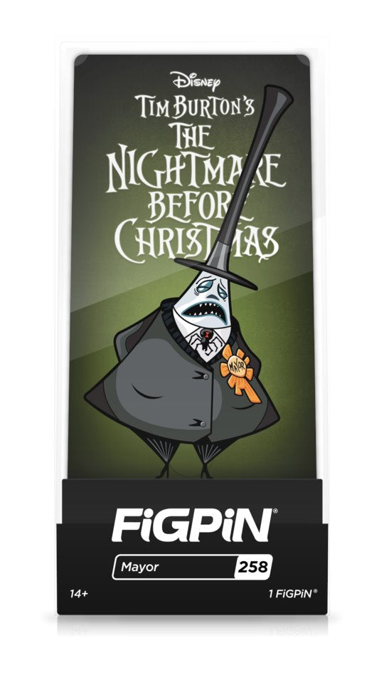 LIMITED EDITION FiGPiN EXCLUSIVE Classic Mayor (258) Property: The Nightmare Before Christmas [WM] Spastic Pops 