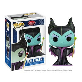 Maleficent Type: Vinyl Art Toys Brand: Funko Series: Pop! Disney , Pop! Vinyl Production Status: Standard Reference #: 9 Released: 2011 Related Subjects: Disney , Maleficent , Maleficent (2014 Film) (Blue Disney Store Logo) Spastic Pops 