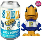 (Open Can) Funko Vinyl SODA: CHASE SDCC Toucan (Flocked) Spastic Pops 