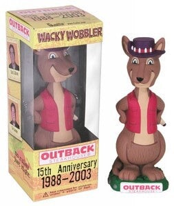 Outback Steakhouse Kangaroo Funko Wacky Wobbler Action & Toy Figures Spastic Pops 