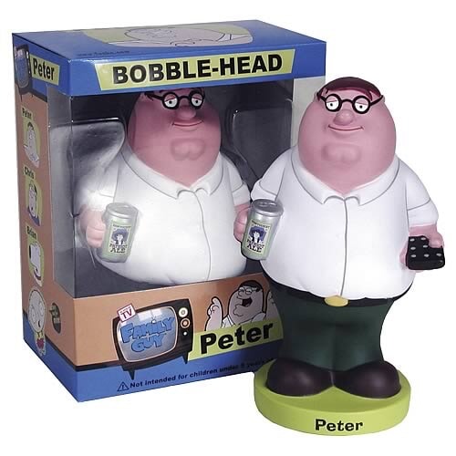 Peter (Family Guy) Funko Wacky Wobbler Action & Toy Figures Spastic Pops 