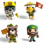 Pop! Originals: Camp Fundays - Complete Set of 4 Mascots (Limited to 6500 Pieces Each) Spastic Pops 