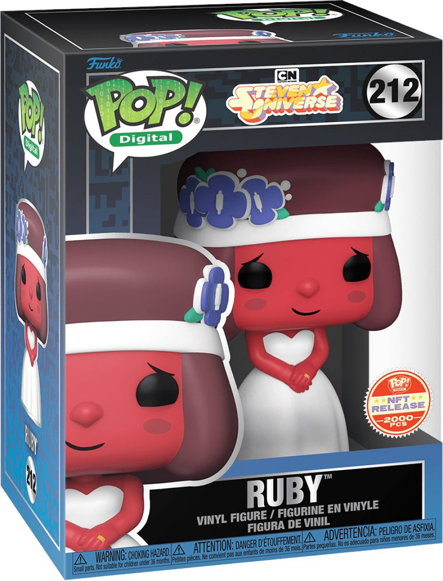 PREORDER (Arrival Q2 2024) STEVEN UNIVERSE X FUNKO SERIES 1 [Physical Item Only]: Pop! Digital NFT Release LE2000 [Legendary] Ruby #212 Spastic Pops 