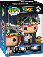 PREORDER (Arrival Q3 2024) BACK TO THE FUTURE X FUNKO SERIES 1 [Physical Item Only]: Pop! Digital NFT Release LE2500 [Royalty] Freddy Funko as Doc Brown with Helmet #222 Spastic Pops 
