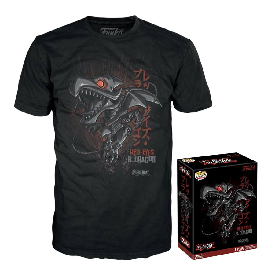 PREORDER (Estimated Arrival Q4 2023) Funko Boxed Tee: Yu-Gi-Oh! - Red Eyes Black Dragon Adult Boxed Pop! T-Shirt Specialty Series Exclusive Spastic Pops 