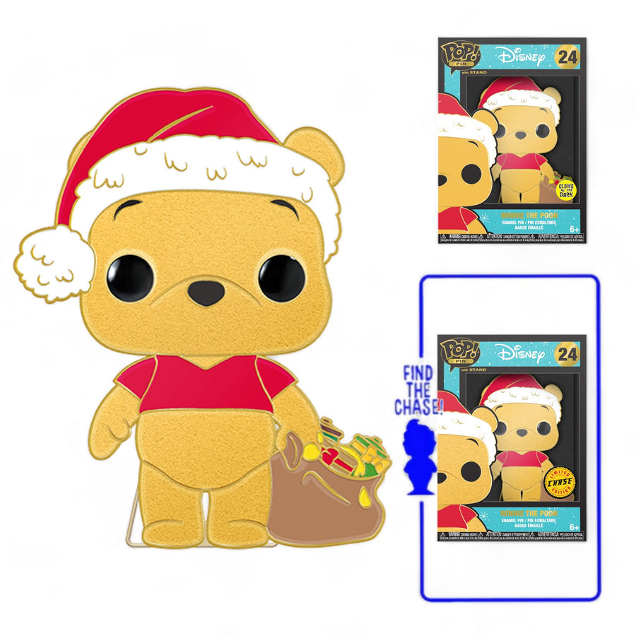 PREORDER (Estimated Arrival Q4 2023) Funko x Loungefly: Pop! Pins: Holiday Disney - Winnie the Pooh (1 in 12 Chance at Chase) Spastic Pops 