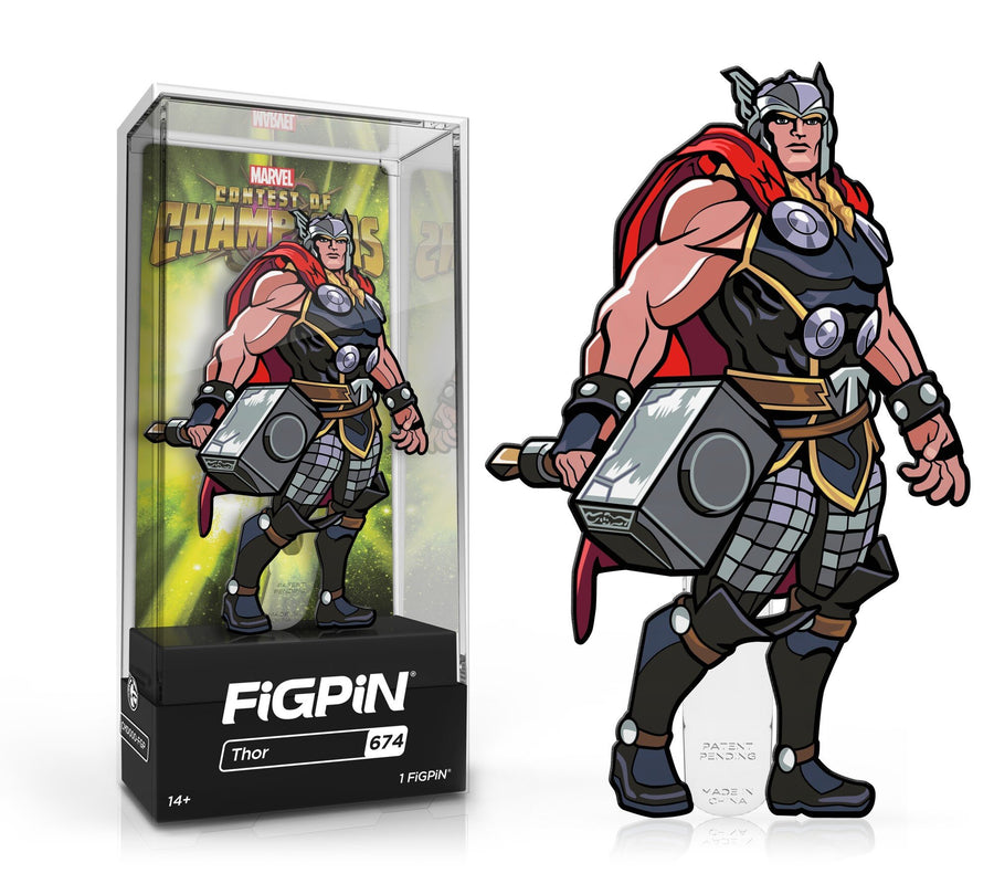 PREORDER (EXPECTED Q4 2021) : FiGPiN Classic MARVEL'S CONTEST OF CHAMPIONS - Thor (674) (1ST EDITION LE2K) [BUNDLE AVAILABLE] Spastic Pops 