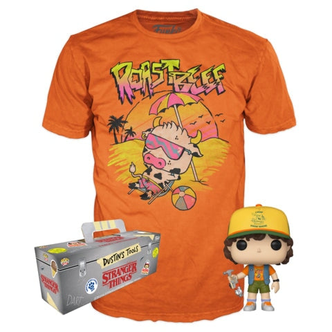 SEALED Dustin (Vest) and Roast Beef Tee SIZE XL Spastic Pops 