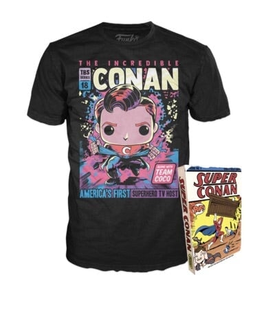 SEALED Funko Tee: Conan's Cosmic Comic SIZE LG Spastic Pops 
