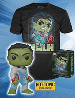 SEALED Hulk (Quantum Realm Suit) (Glow in the Dark) and Hulk Shirt SIZE LG Spastic Pops 