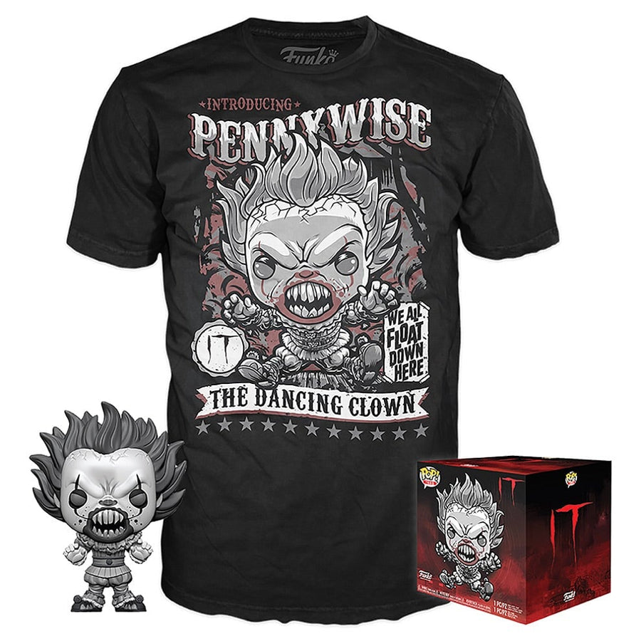 SEALED Pennywise (With Teeth) (Black & White) And Pennywise Tee SIZE XL Spastic Pops 