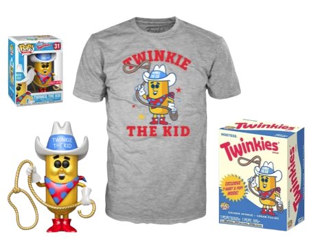 SEALED (SIZE LG) Twinkie - Pop! & Tee Collectors Box Spastic Pops 