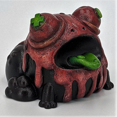 SUNS OUT BUNS OUT Custom 1 of 1 Ributt Vinyl Figure: "Bleeding Frog" by Resin Rookie Spastic Pops 