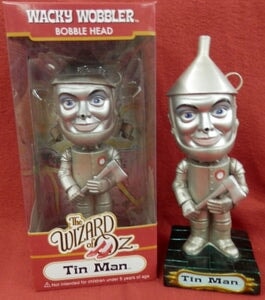 Tin Man (Emerald Chrome Base) Funko Wacky Wobbler Action & Toy Figures Spastic Pops 