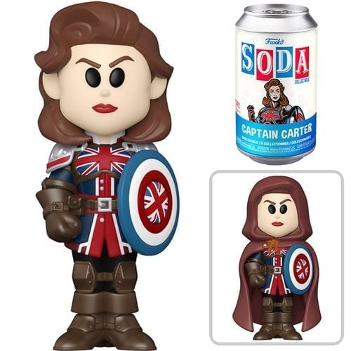 Vinyl SODA: Marvel What If - Captain Carter (1:6 Chance at Chase) (Order 6 for a SEALED Case) Spastic Pops 