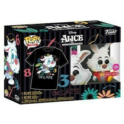 White Rabbit (Flocked) With Tee SIZE 2XL SEALED Spastic Pops 